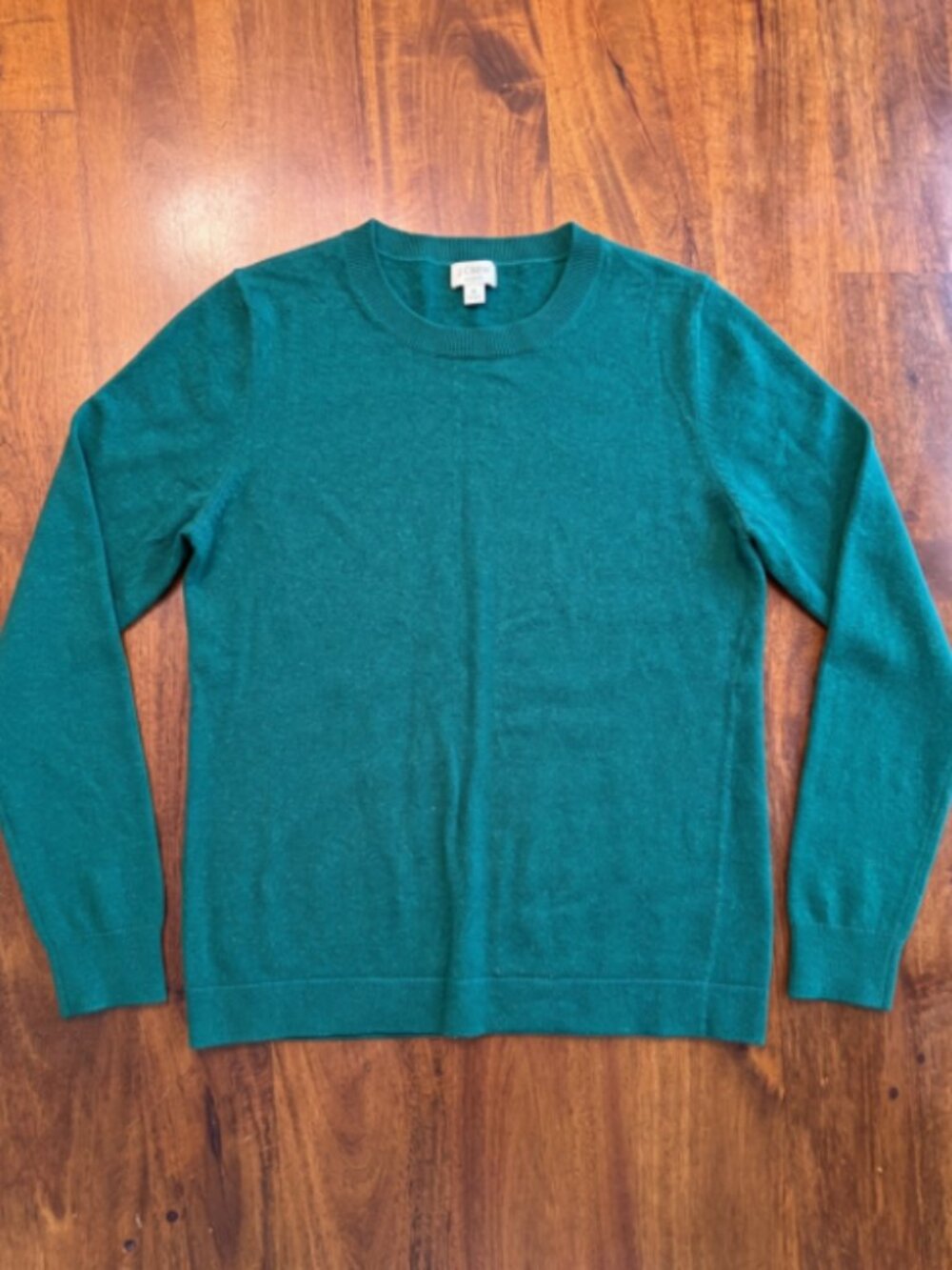 J.Crew Teddie Emerald Green Lightweight Knit Sweater | Size Medium